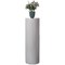 Contemporary Decorative Modern Fiberglass Pillar Column Flower Stand -Photography Props - Stylish Cylinder Shape Versatile Pedestal for Wedding, Living Room, or Dining Room Decor